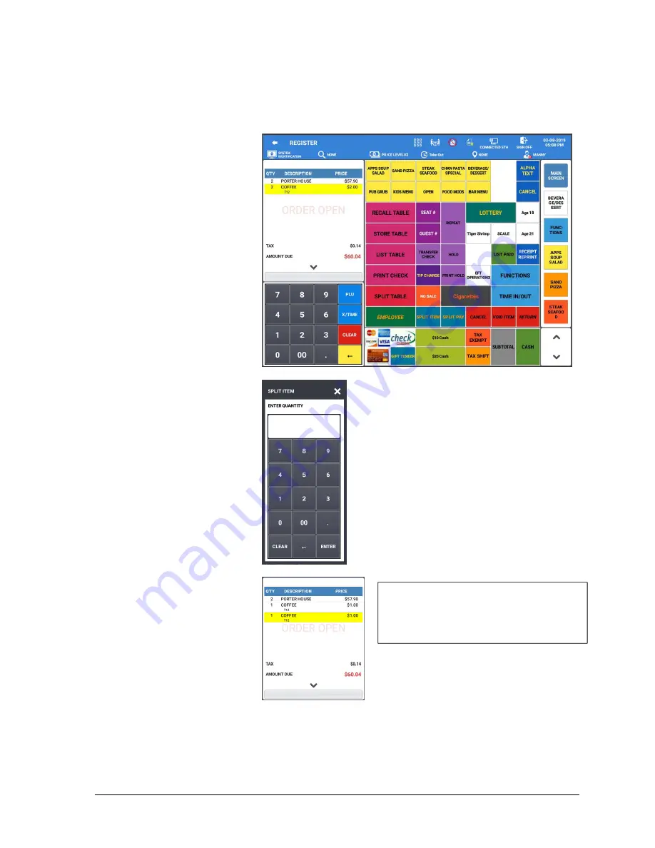 Sam4s SAP-4800II Operator'S Manual Download Page 67