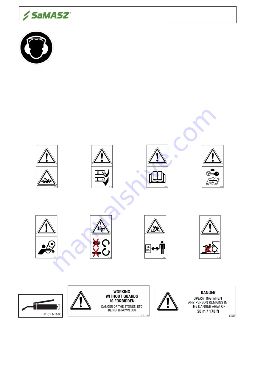 SaMASZ KDD 861 Operator'S Manual Download Page 22