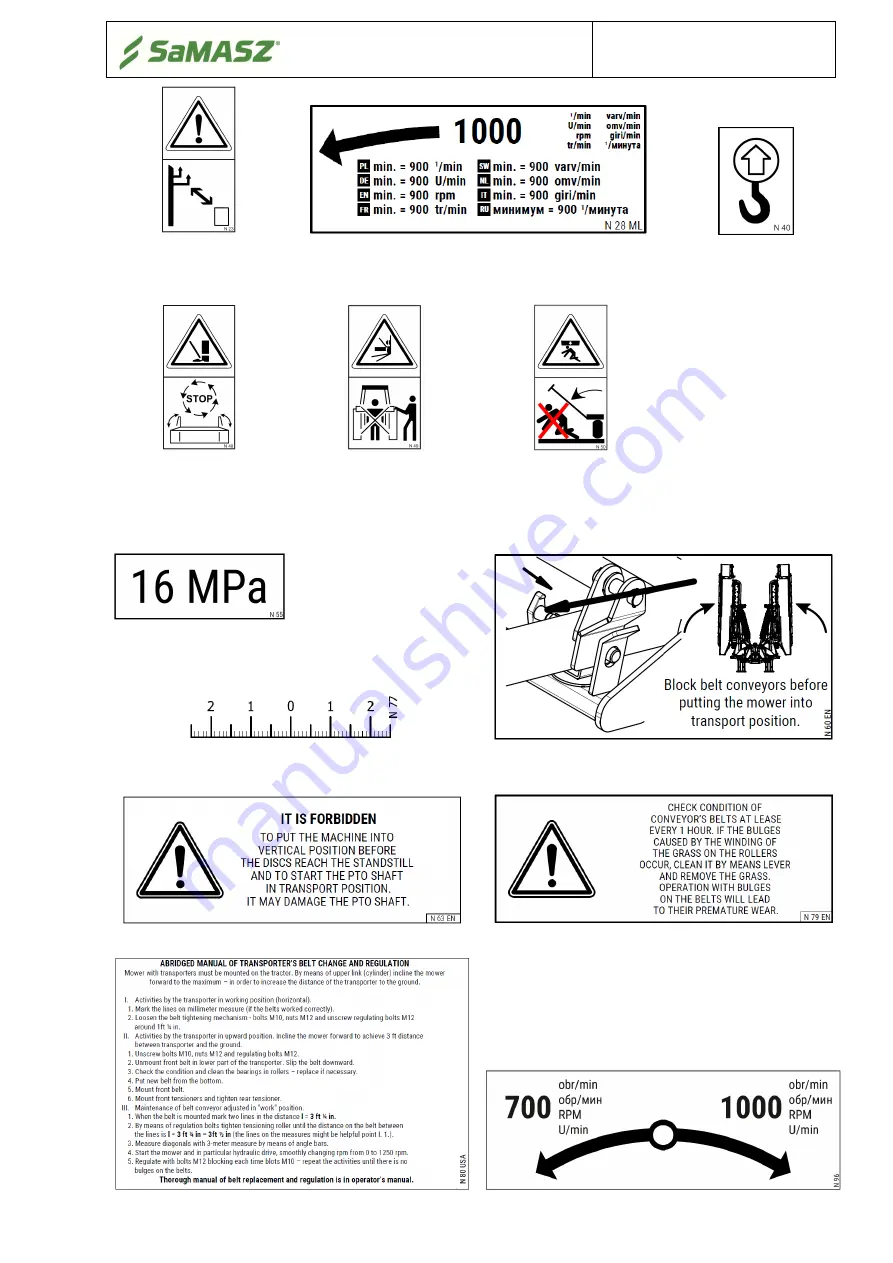 SaMASZ KDD 861 Operator'S Manual Download Page 23