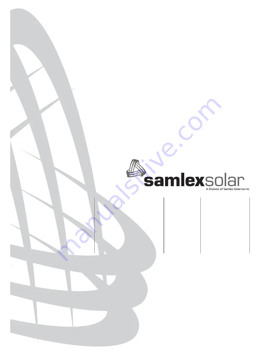 samlexsolar SCC-30AB Owner'S Manual Download Page 1