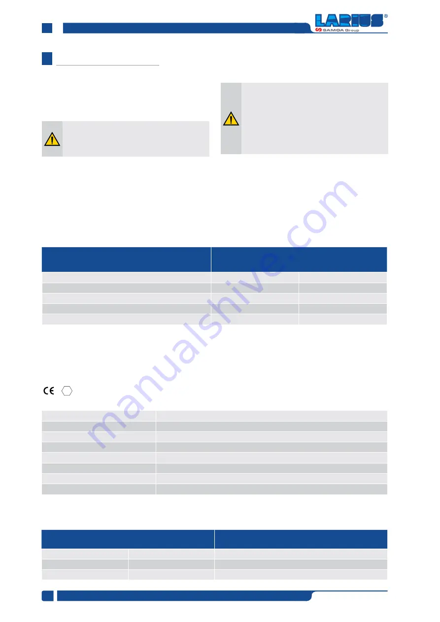 Samoa Larius 2 Transfer Operating And Maintenance Manual Download Page 16