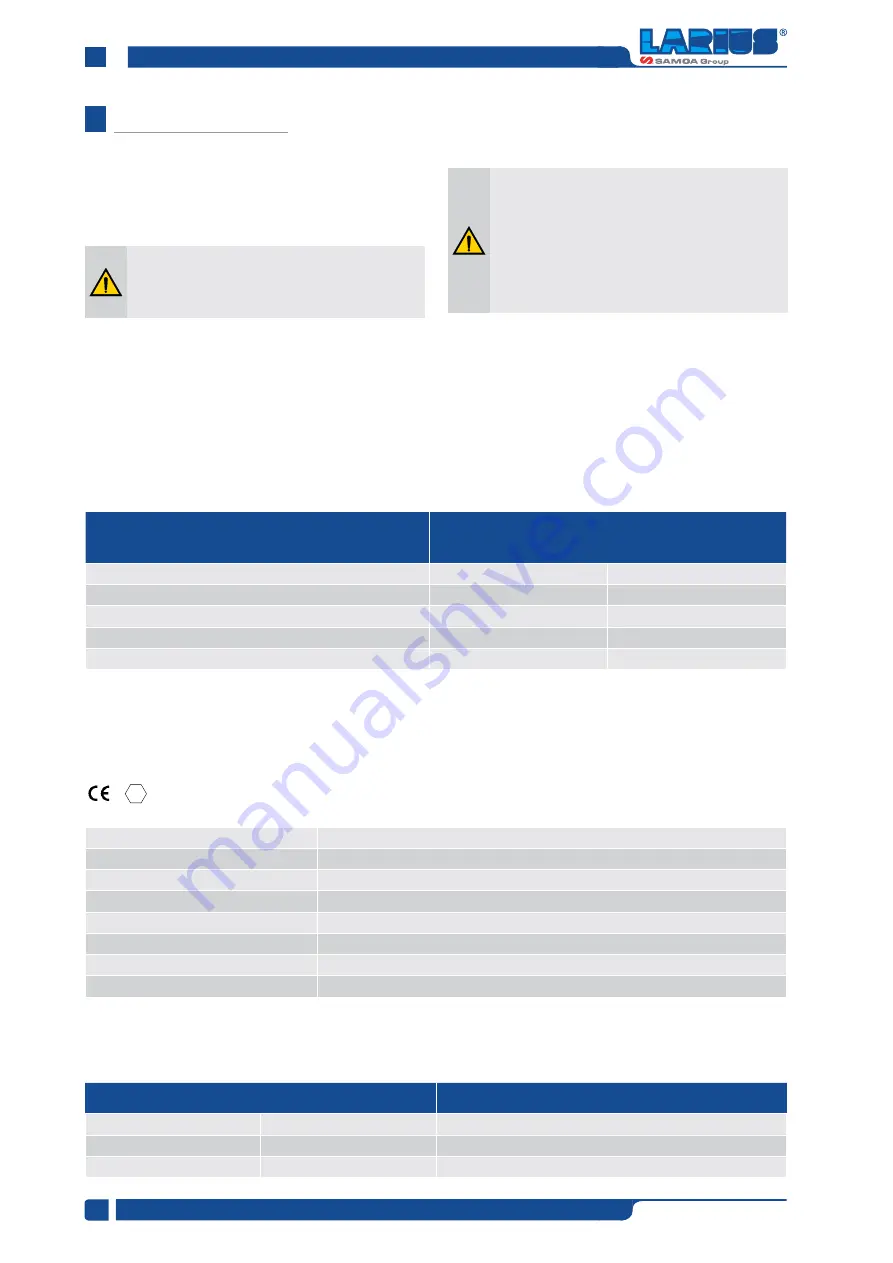 Samoa Larius 2 Transfer Operating And Maintenance Manual Download Page 34