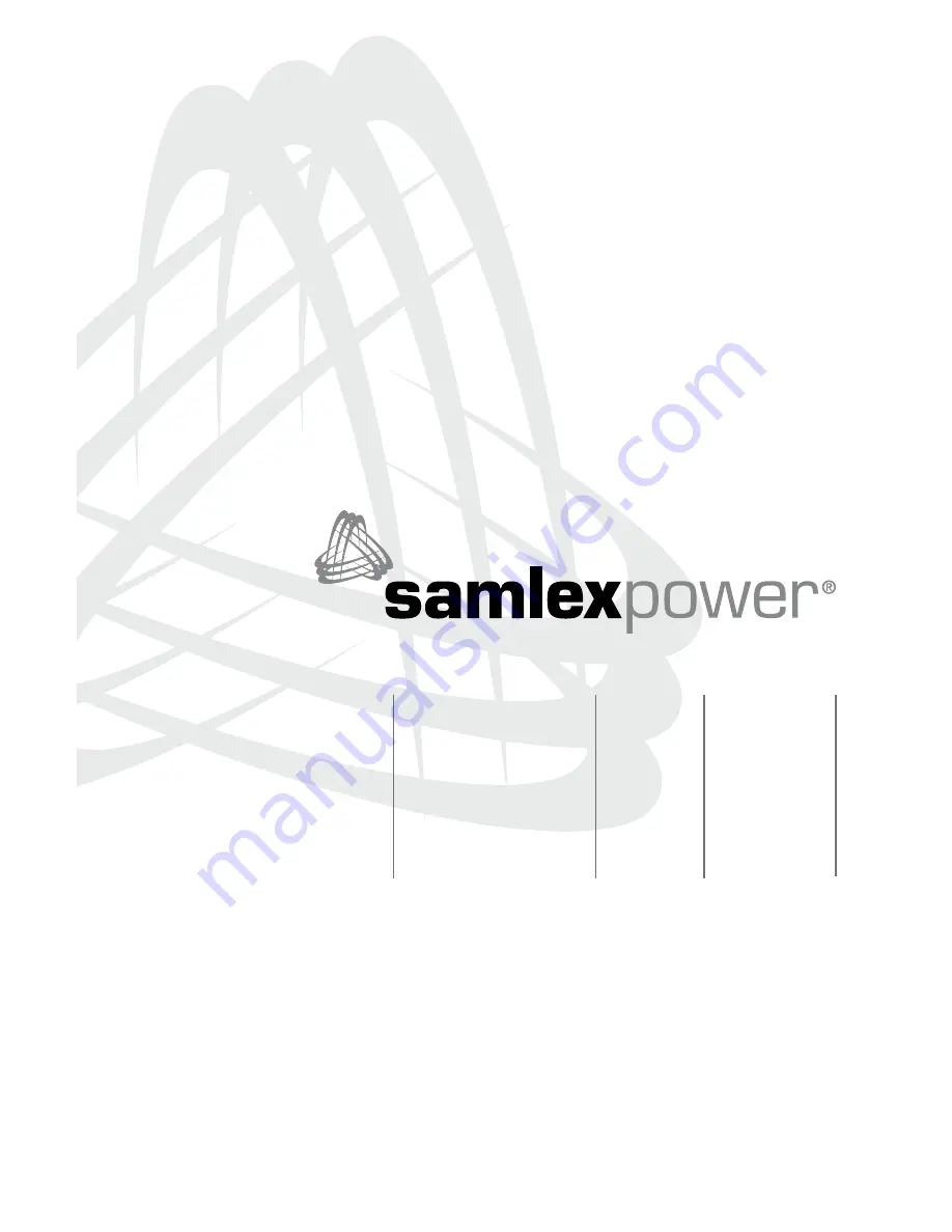 SamplexPower SEC-4825BRM Скачать руководство пользователя страница 1