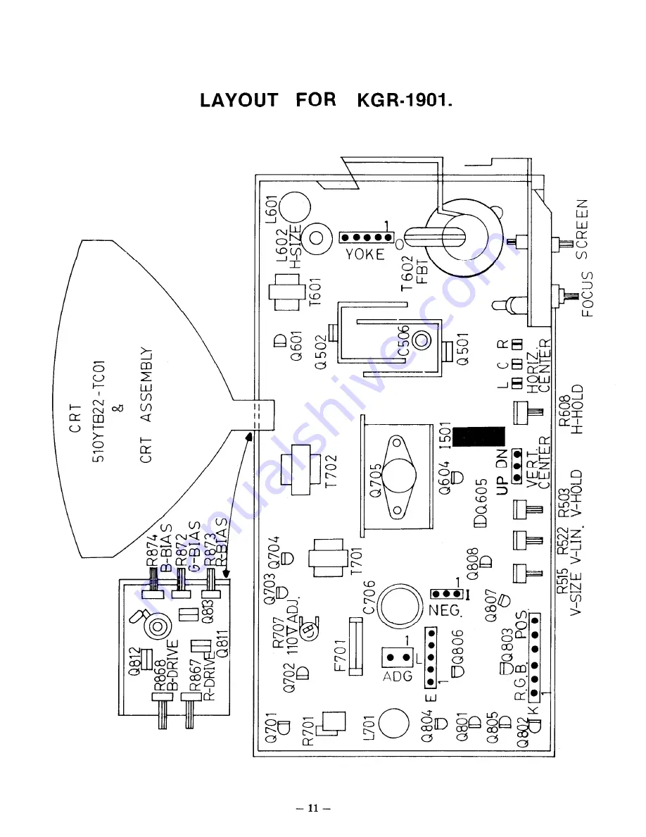 Sampo KGR-1901H Service Manual Download Page 12