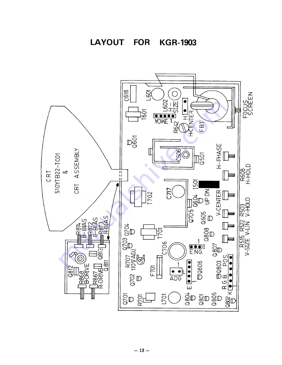 Sampo KGR-1901H Service Manual Download Page 14