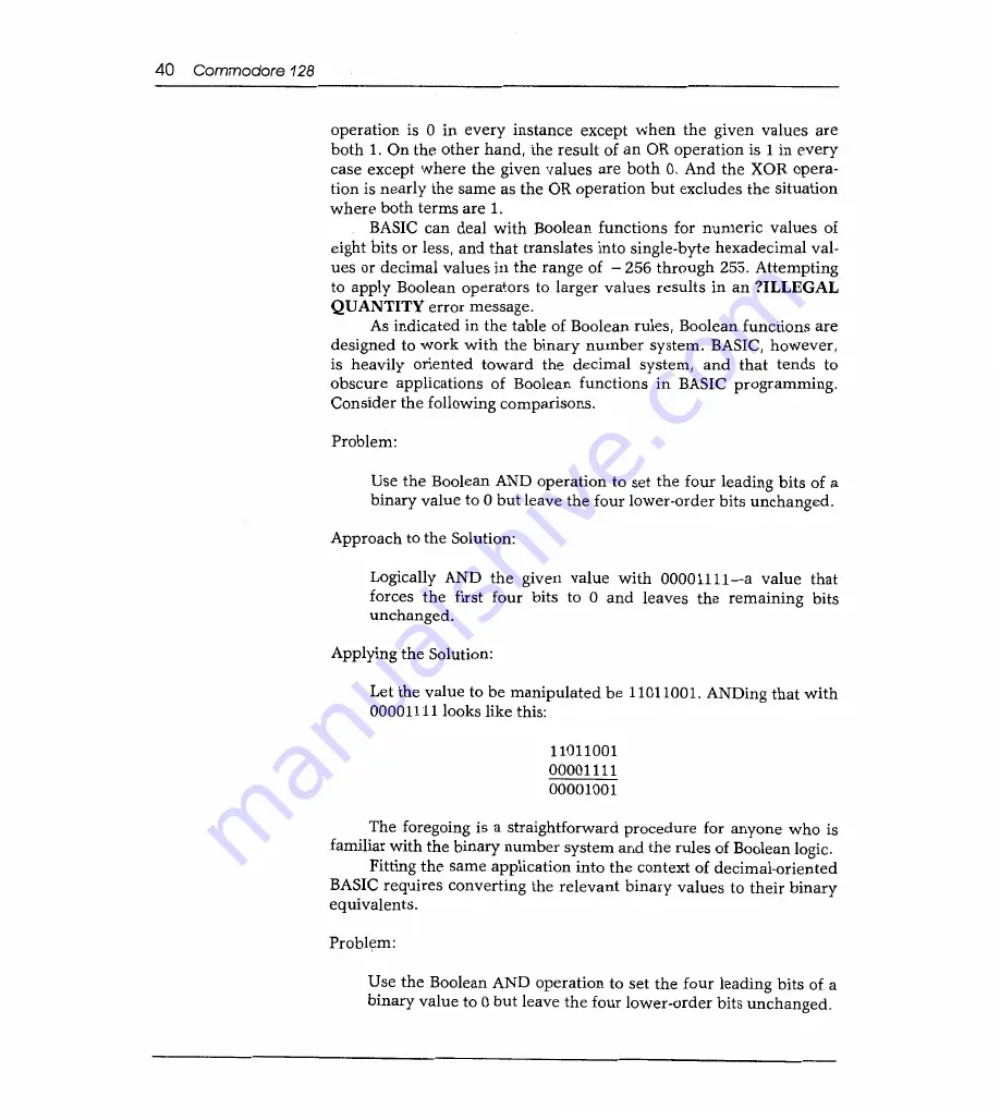 Sams Commodore 128 Reference Manual Download Page 48