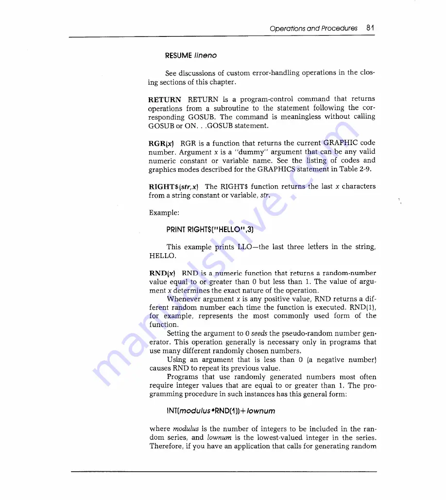 Sams Commodore 128 Reference Manual Download Page 89