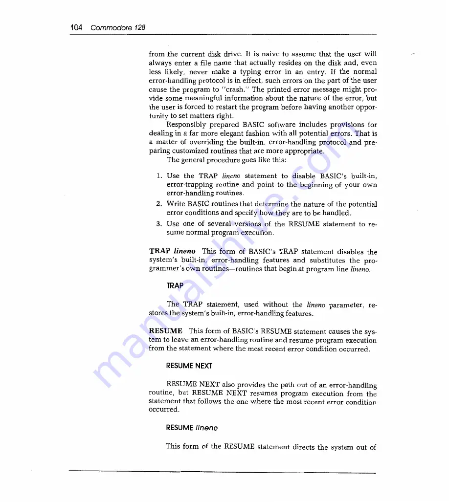 Sams Commodore 128 Reference Manual Download Page 112