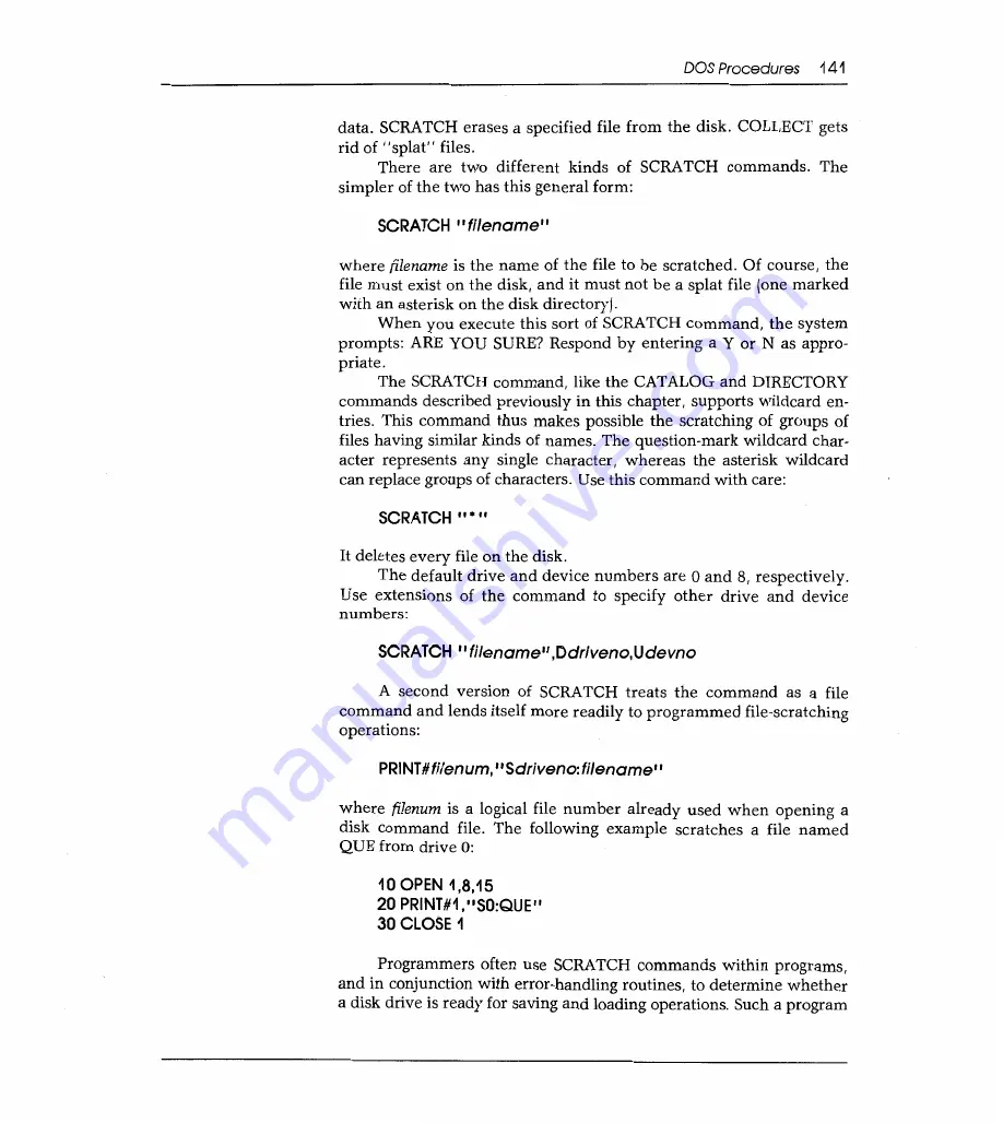 Sams Commodore 128 Reference Manual Download Page 149