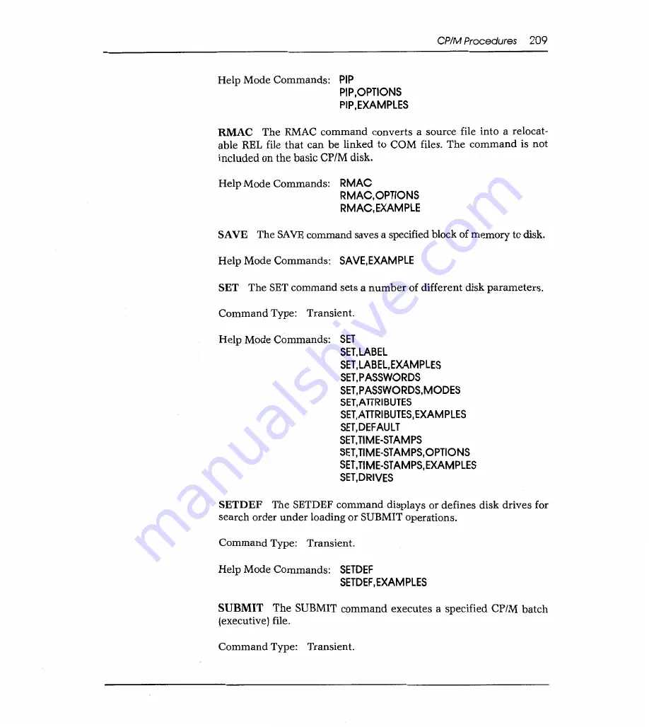 Sams Commodore 128 Reference Manual Download Page 217