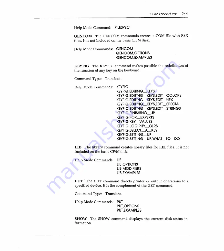 Sams Commodore 128 Reference Manual Download Page 219