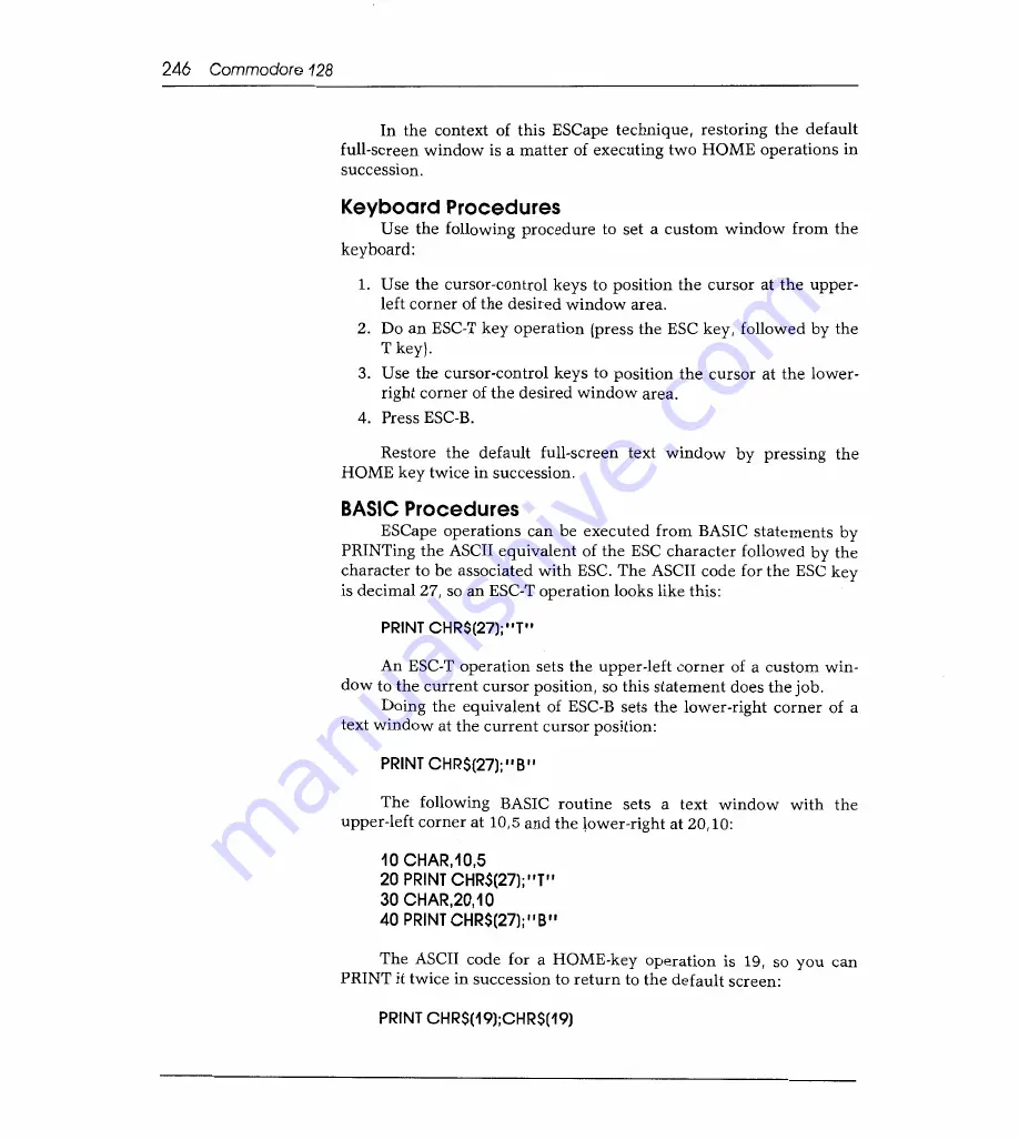 Sams Commodore 128 Reference Manual Download Page 253