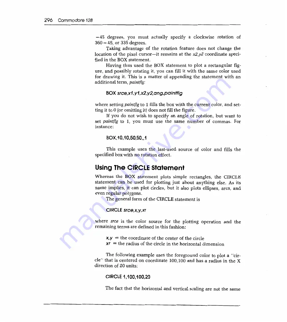 Sams Commodore 128 Reference Manual Download Page 303