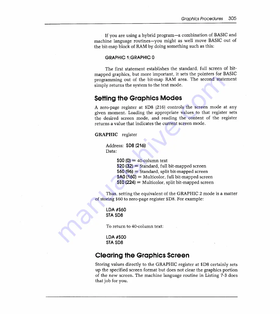 Sams Commodore 128 Reference Manual Download Page 312