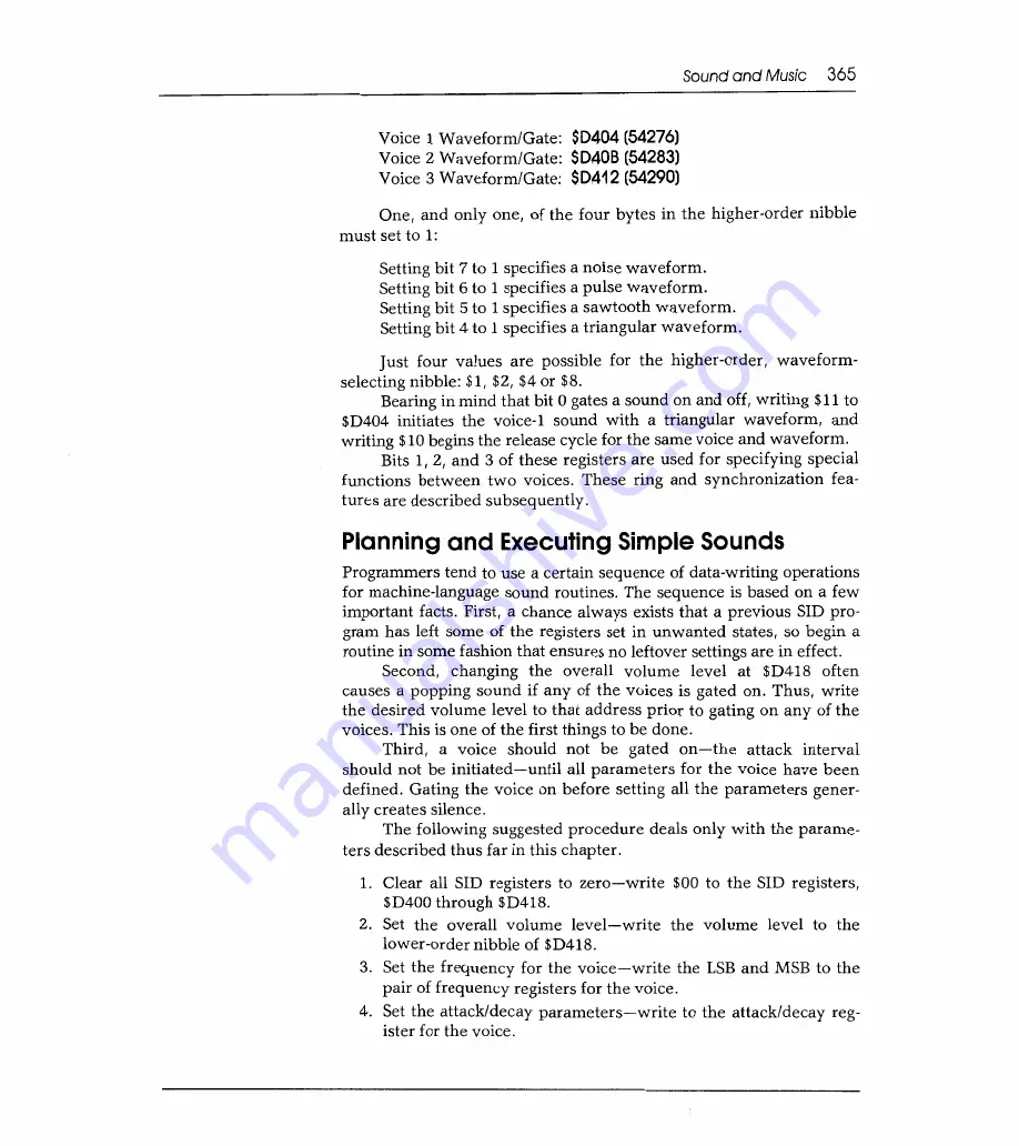 Sams Commodore 128 Reference Manual Download Page 372