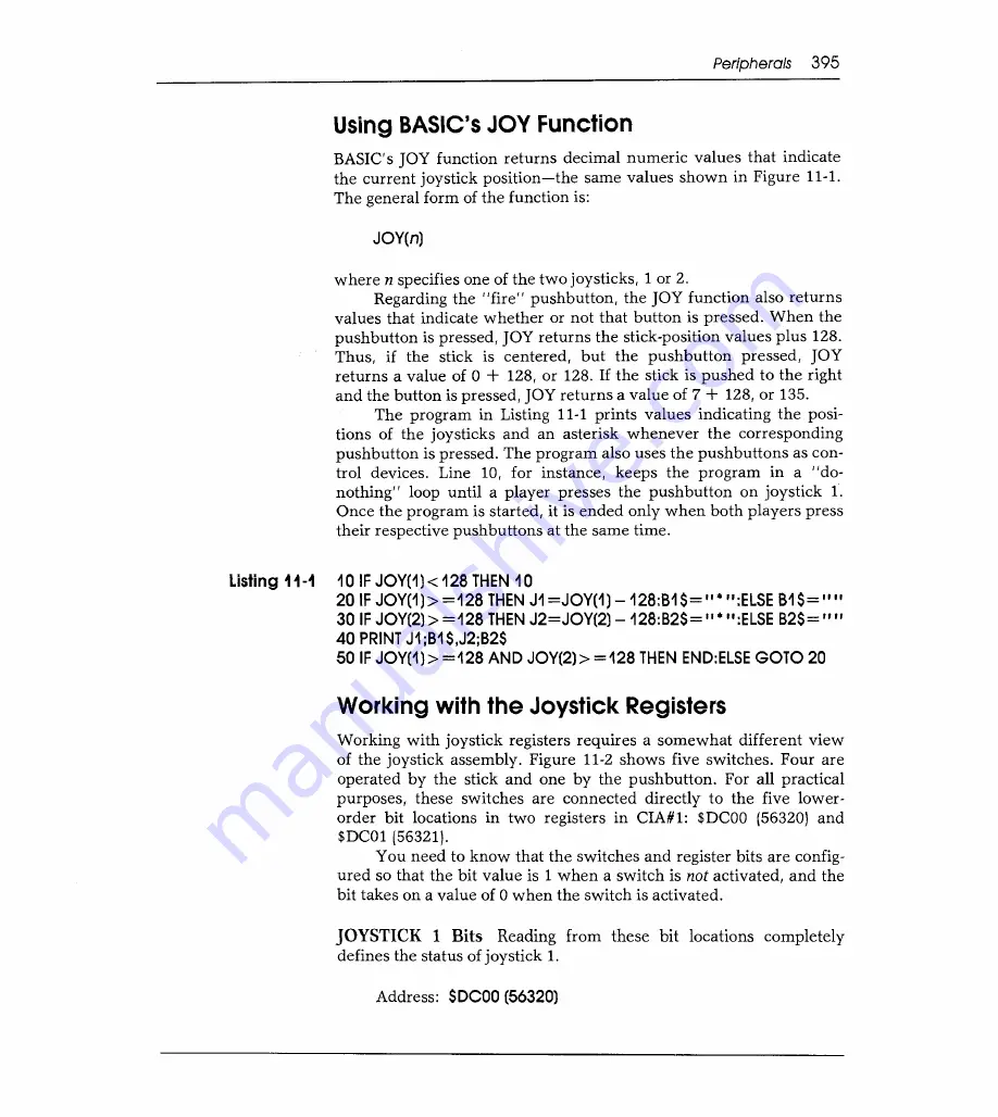 Sams Commodore 128 Reference Manual Download Page 402