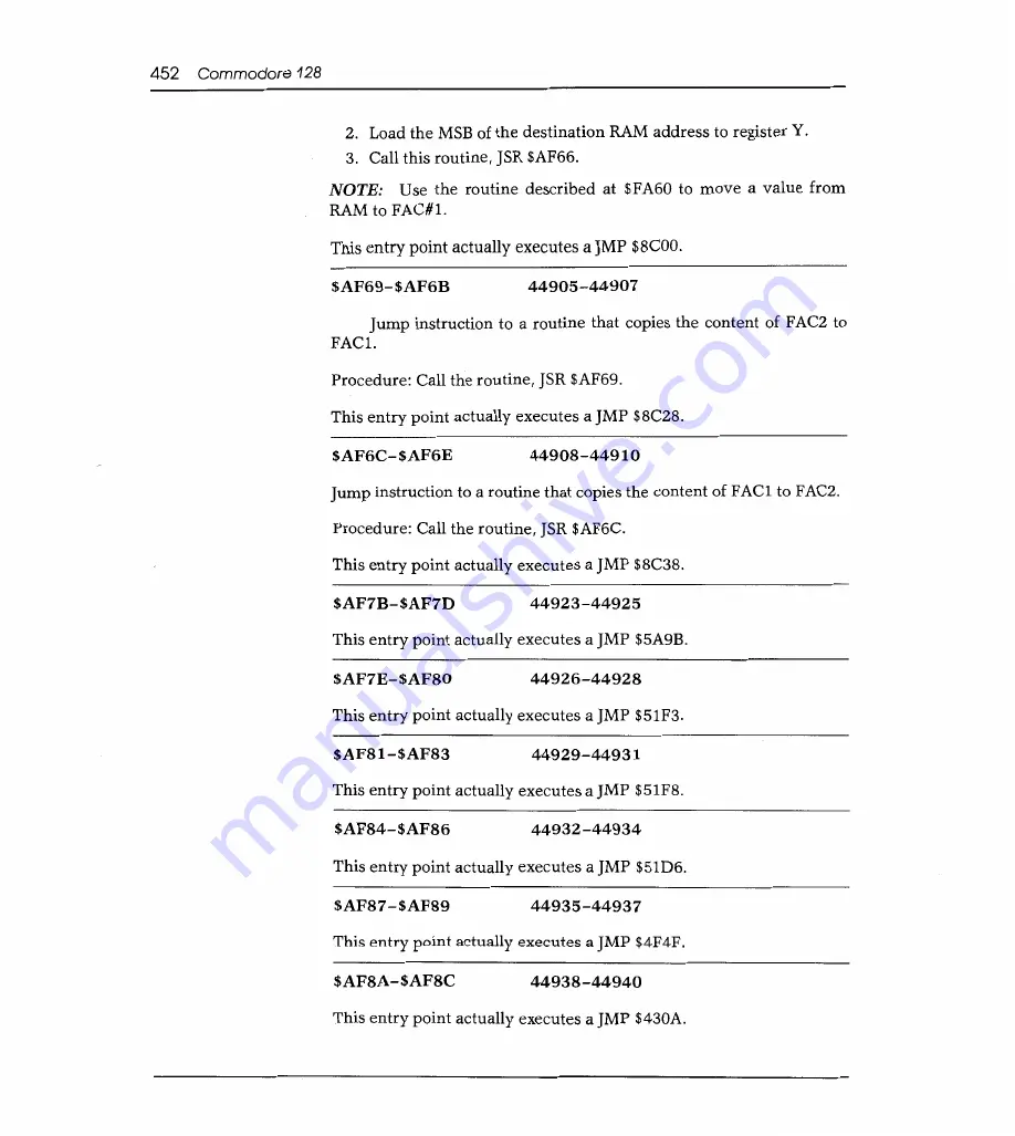 Sams Commodore 128 Reference Manual Download Page 459