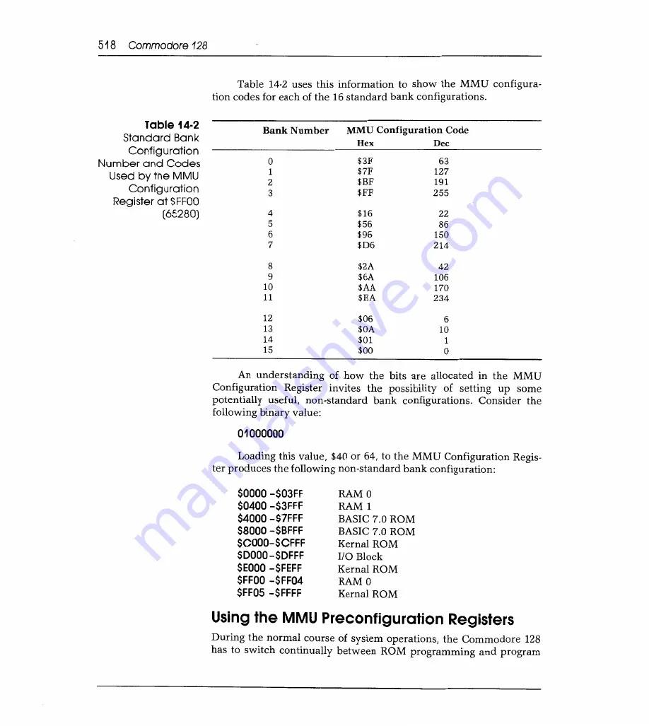 Sams Commodore 128 Reference Manual Download Page 525