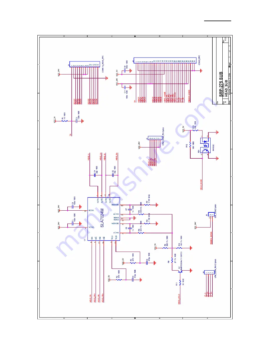 Samsung 2 COLOR THERMAL PRINTER SRP-275 Service Manual Download Page 74