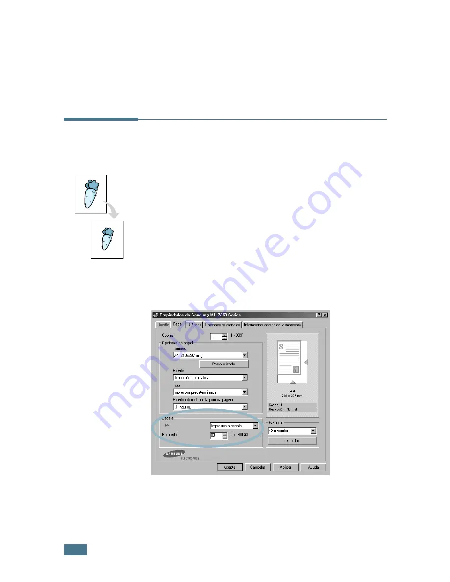 Samsung 2252W - Printer - B/W (Spanish) Manual Del Usuario Download Page 87