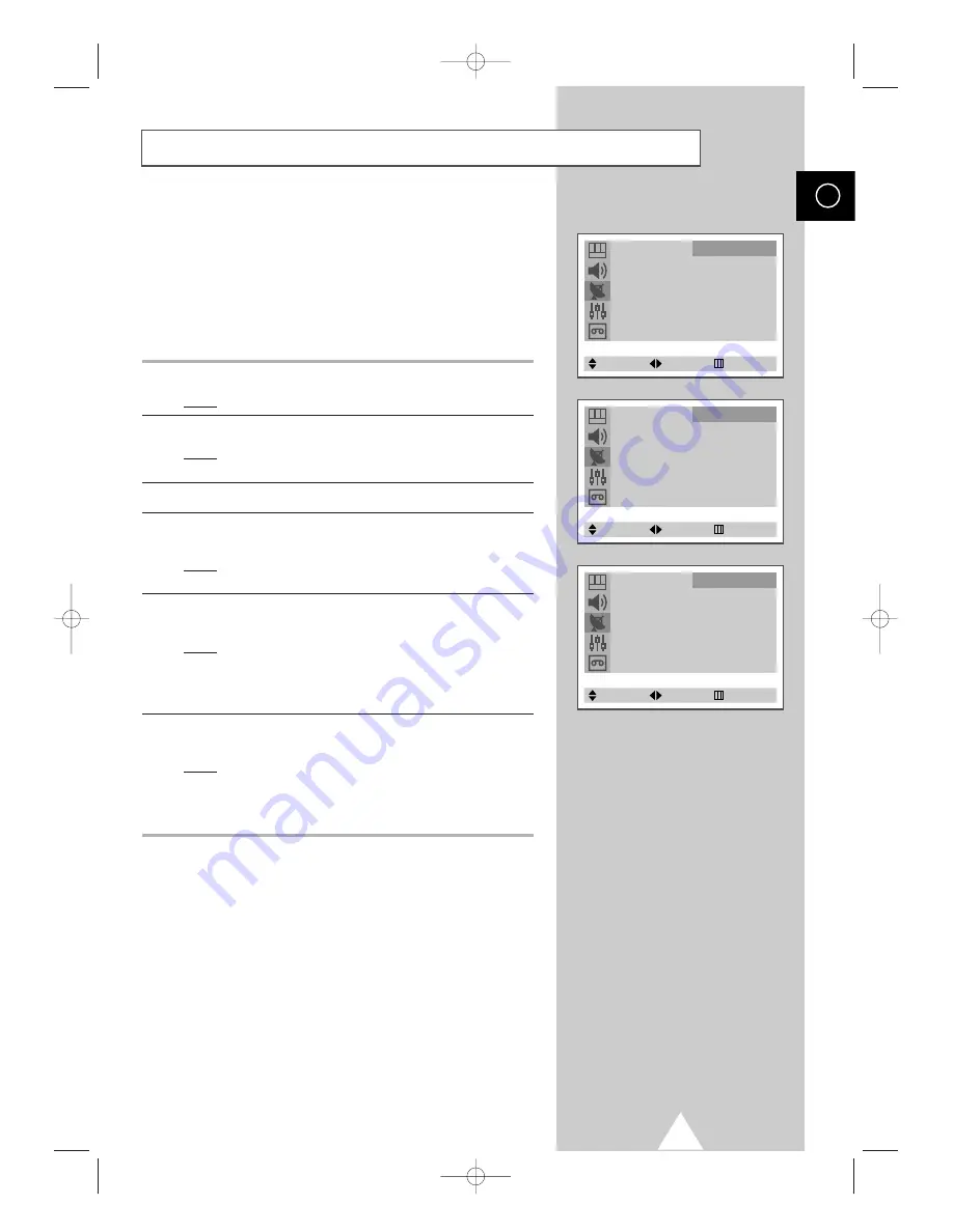 Samsung 3WAY COMBINATIONTELEVISION Owner'S Instructions Manual Download Page 17