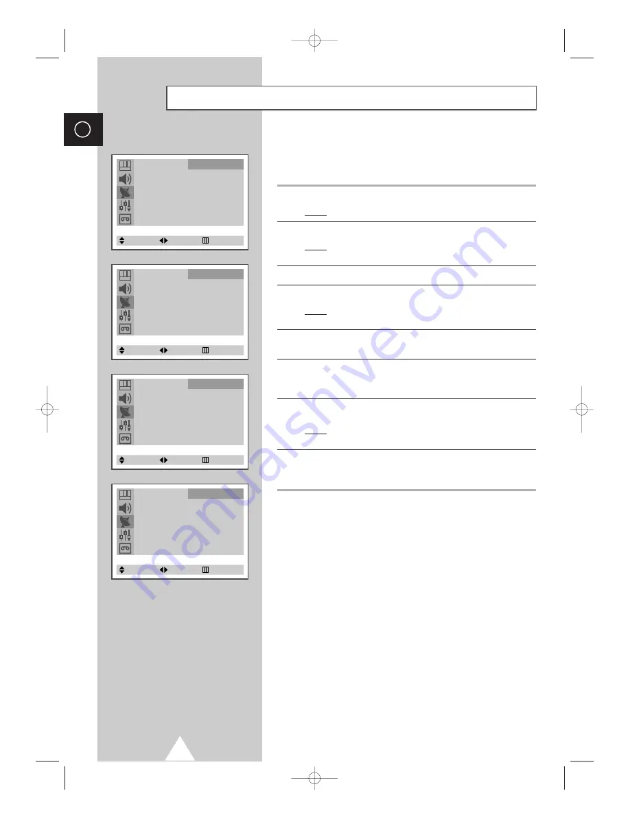 Samsung 3WAY COMBINATIONTELEVISION Owner'S Instructions Manual Download Page 22