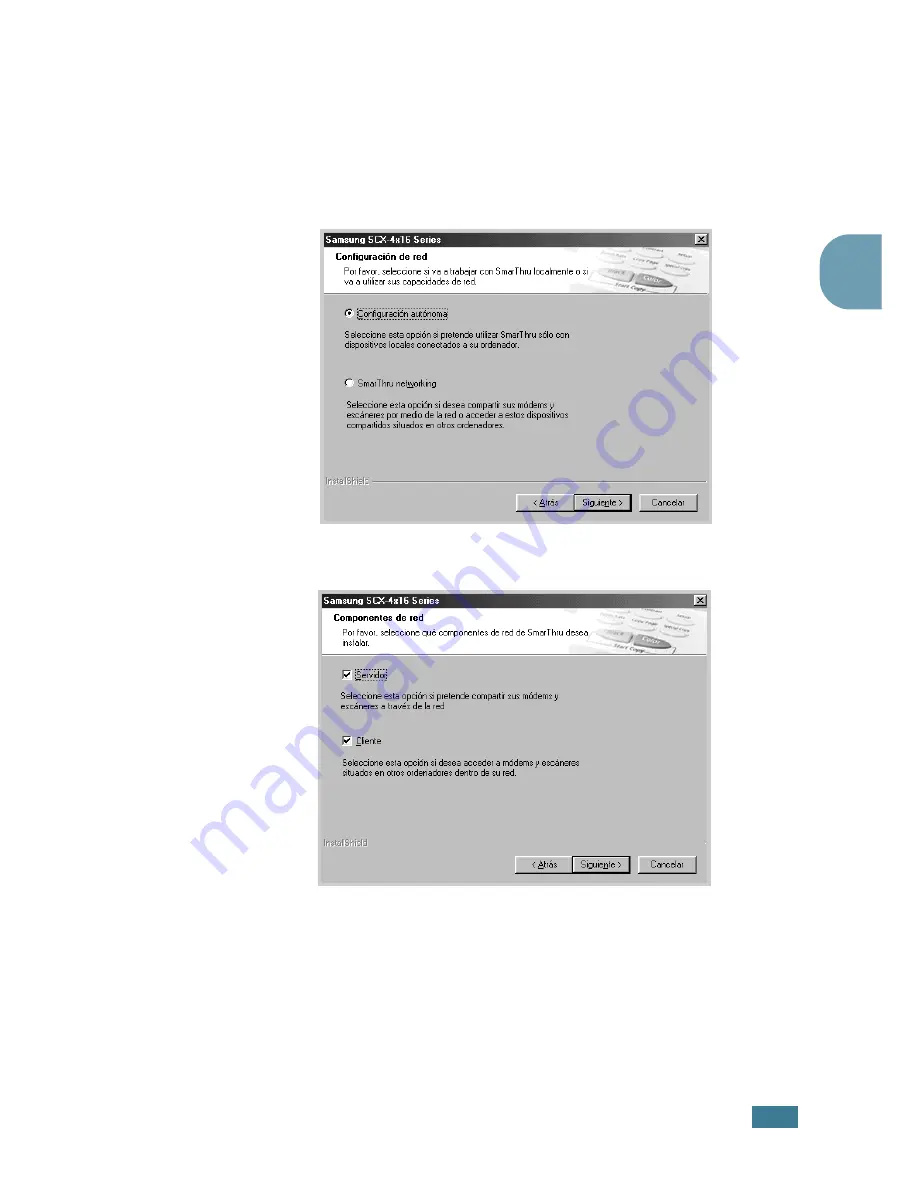 Samsung 4116 - SCX B/W Laser Manual Del Usuario Download Page 42