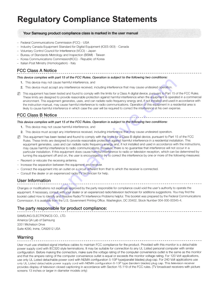 Samsung 7100 Series User Manual Download Page 39