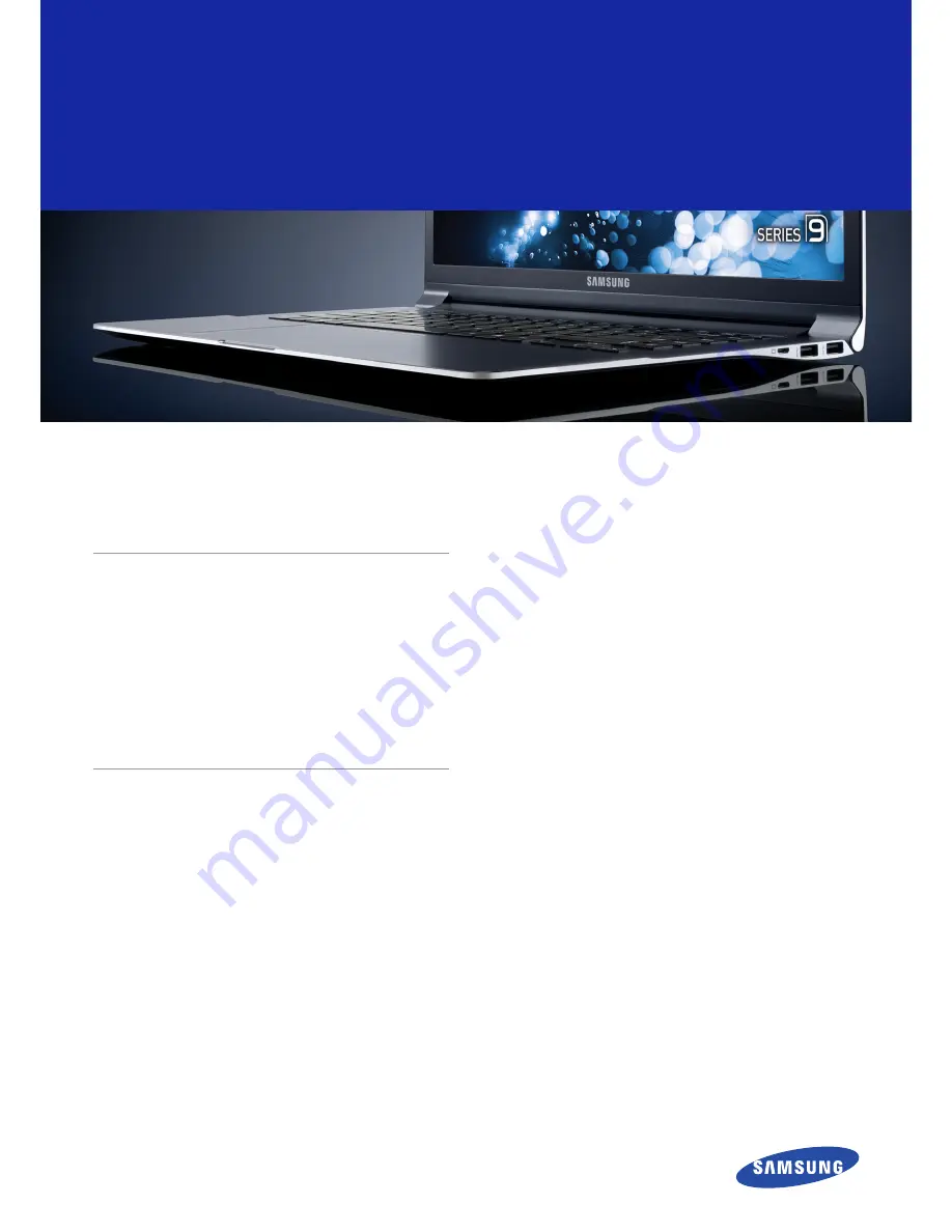 Samsung 900X3 Brochure & Specs Download Page 1