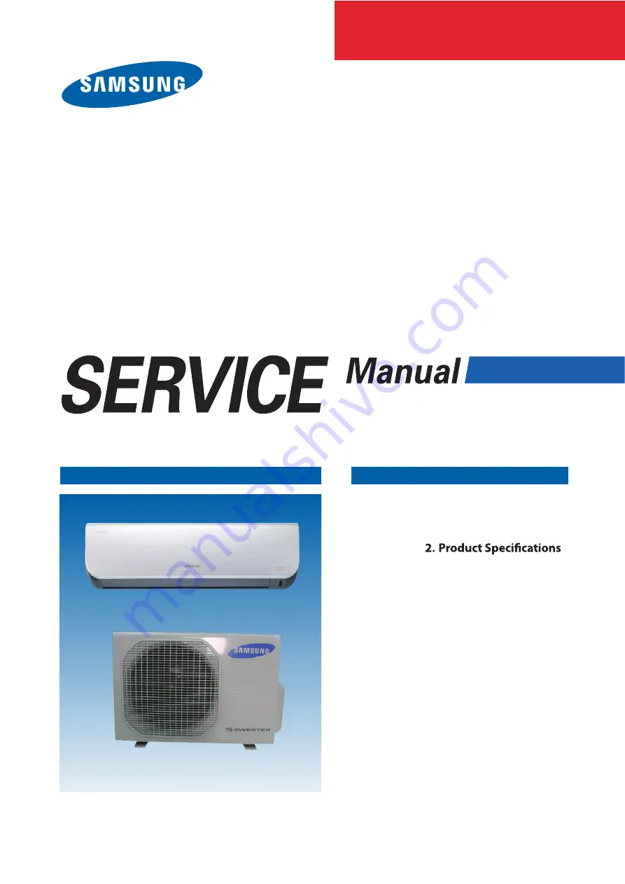 Samsung AQ V12AWB Service Manual Download Page 1