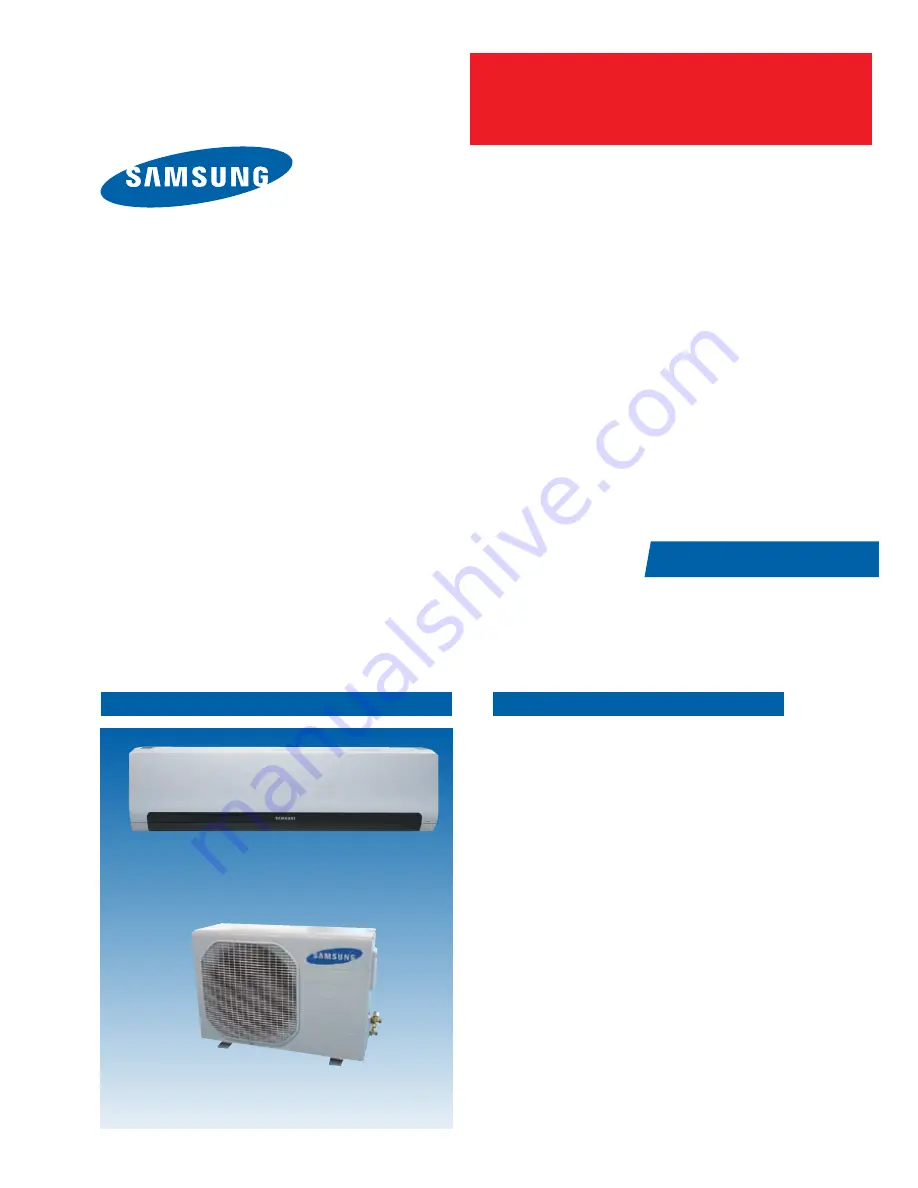 Samsung AQ09MSBN Service Manual Download Page 1