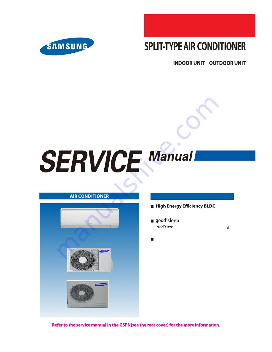 Samsung AQV18PSBN Service Manual Download Page 1