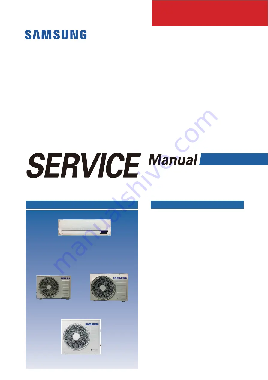 Samsung AR07BSFCMWKNCV Service Manual Download Page 1