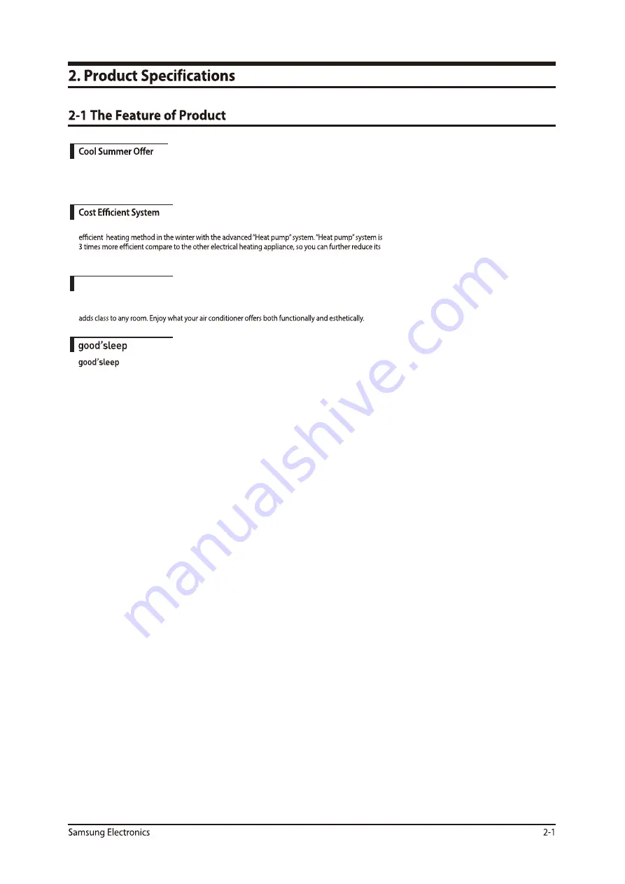 Samsung AR09NXPDPWKNEE Service Manual Download Page 6