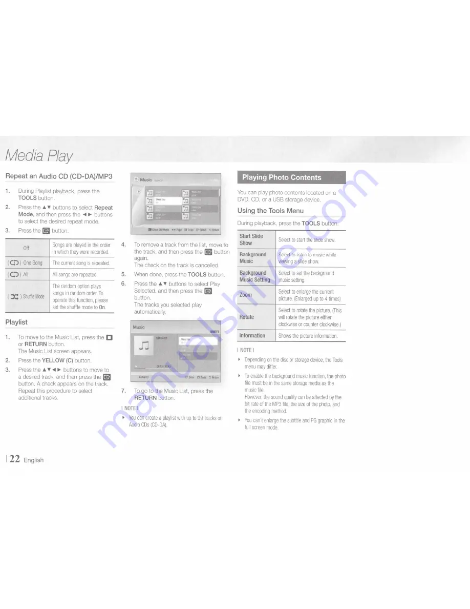 Samsung BD-E5700 Скачать руководство пользователя страница 22