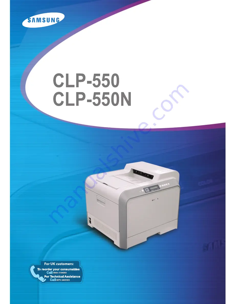 Samsung CLP 500 Setup Manual Download Page 1