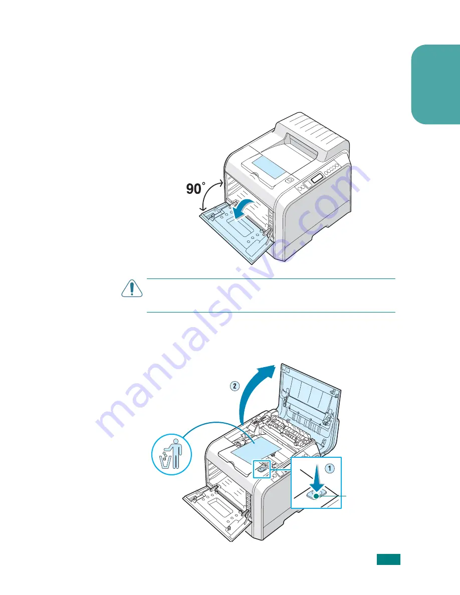 Samsung CLP 510N - Color Laser Printer (Spanish) Manual Del Usuario Download Page 7