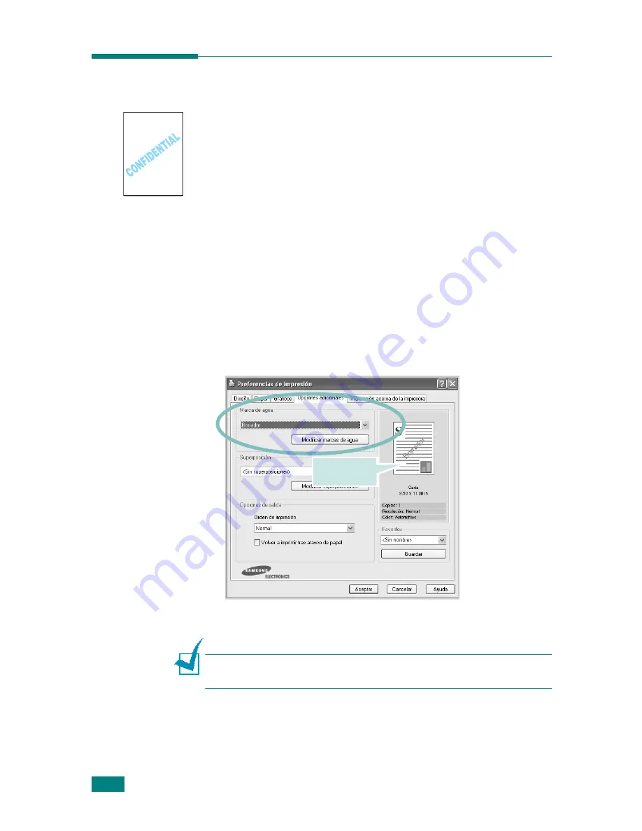 Samsung CLP 510N - Color Laser Printer (Spanish) Manual Del Usuario Download Page 115