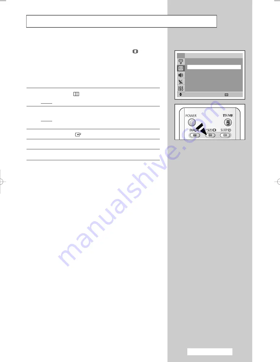 Samsung COLOR TELEVISION Owner'S Instructions Manual Download Page 23