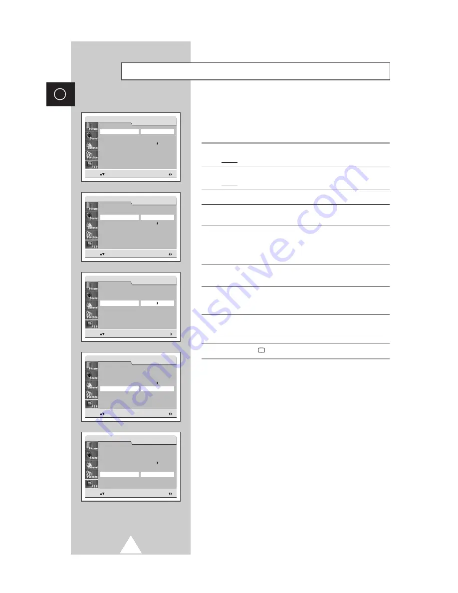 Samsung Colour Television Owner'S Instructions Manual Download Page 34