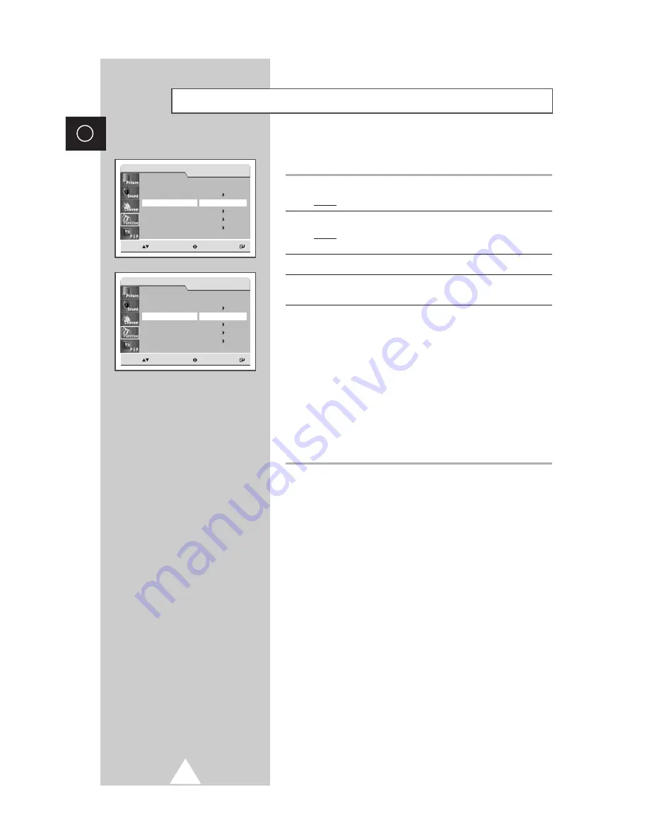 Samsung Colour Television Owner'S Instructions Manual Download Page 38