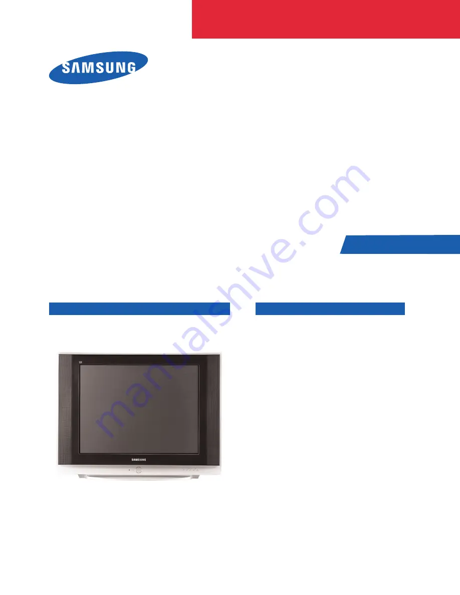 Samsung CW-29Z404N Service Manual Download Page 1