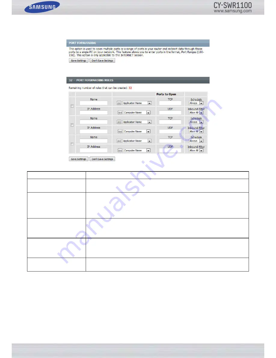 Samsung CY-SWR1100 User Manual Download Page 41