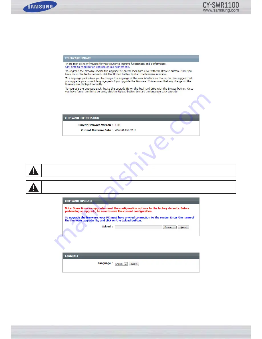 Samsung CY-SWR1100 User Manual Download Page 81