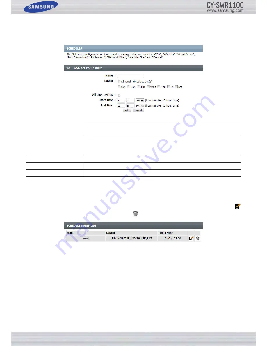 Samsung CY-SWR1100 User Manual Download Page 84