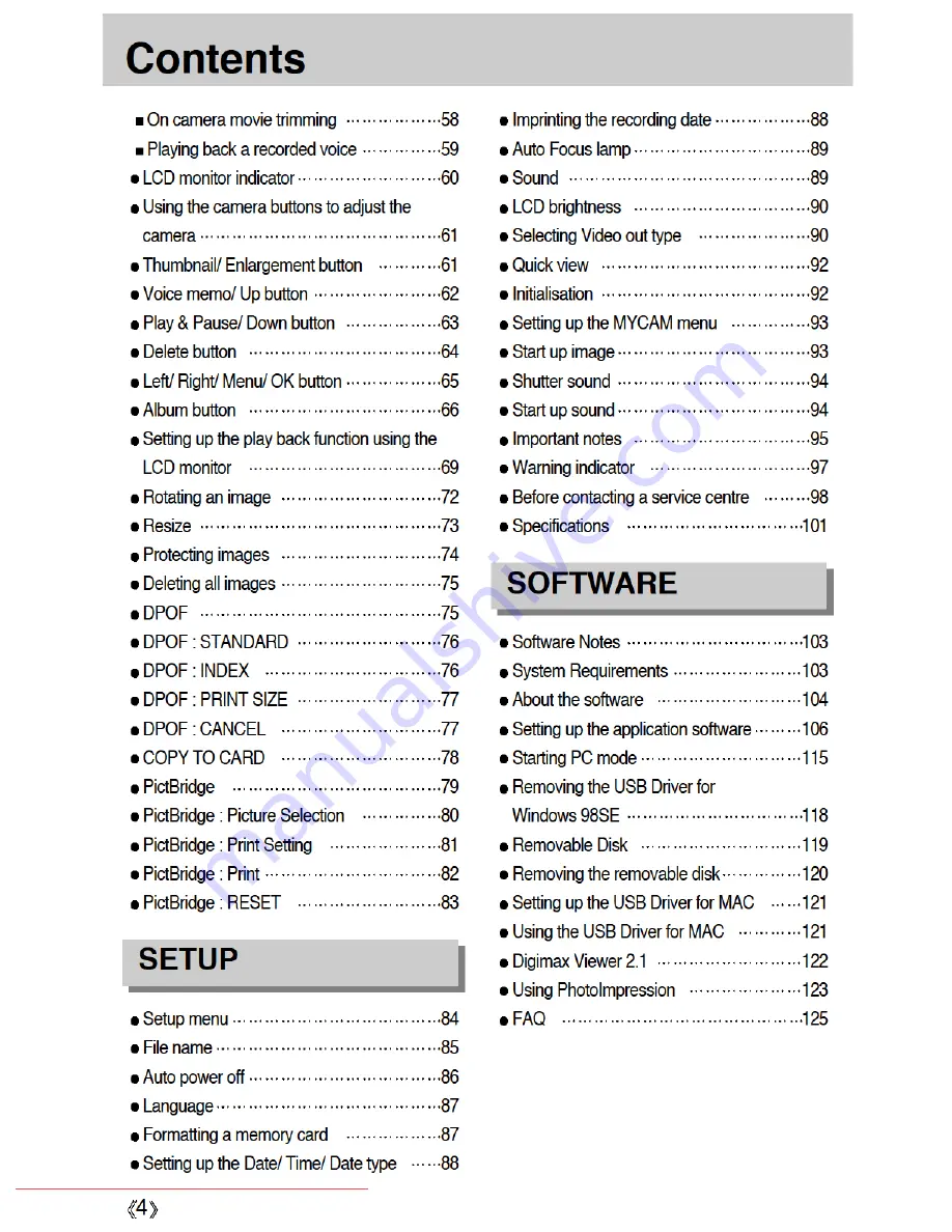 Samsung D1030 User Manual Download Page 4