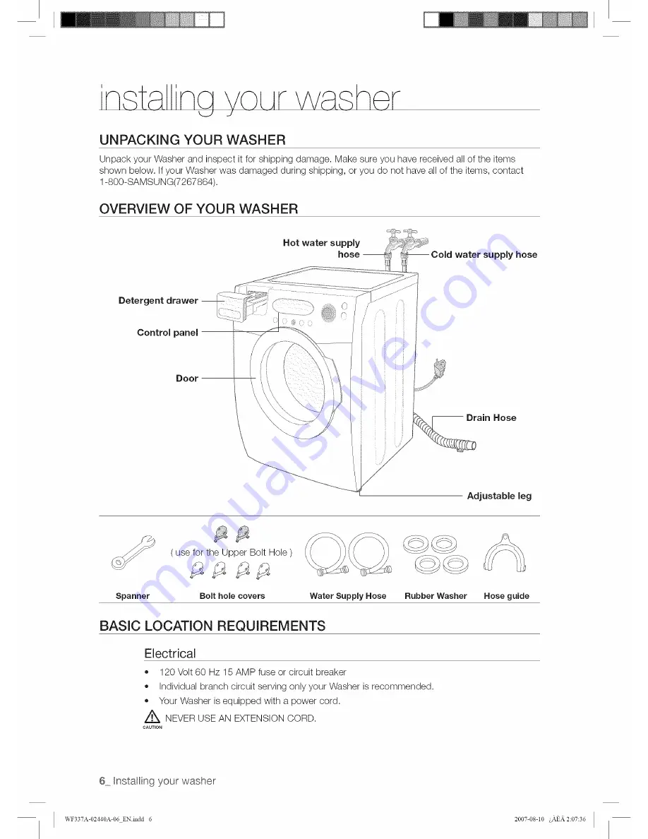 Samsung DC68-02440A-06 Скачать руководство пользователя страница 6