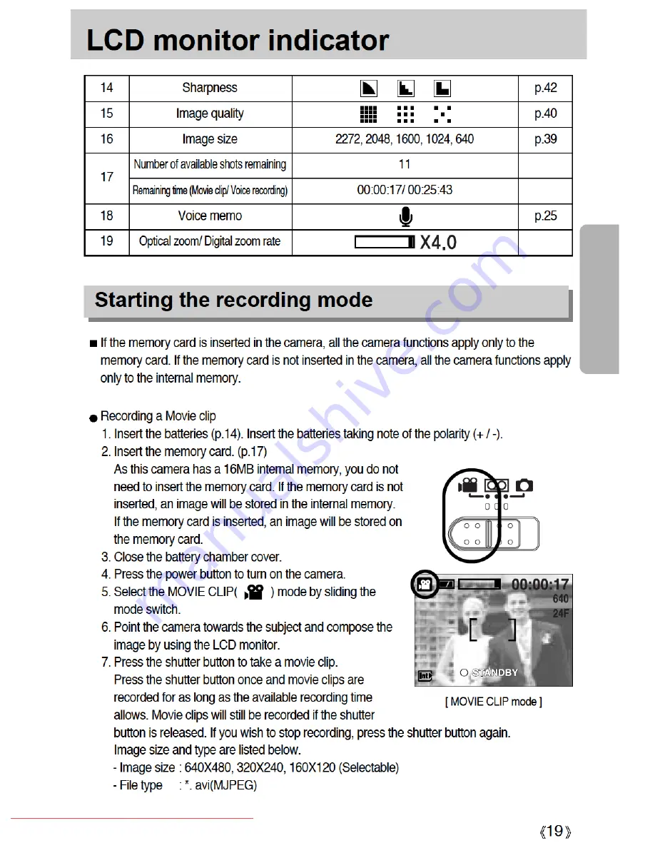 Samsung DIGIMAX 3000 User Manual Download Page 19