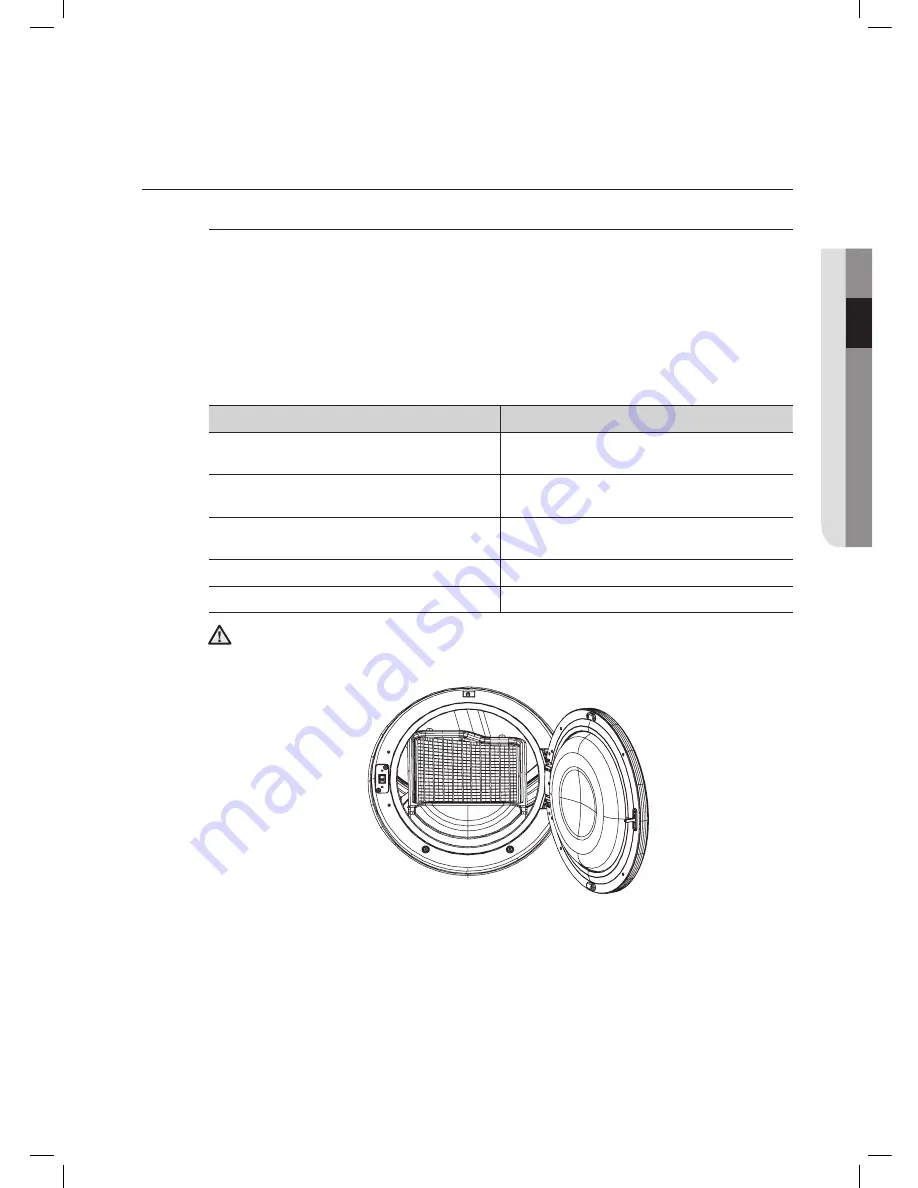 Samsung DV203 SERIES User Manual Download Page 21