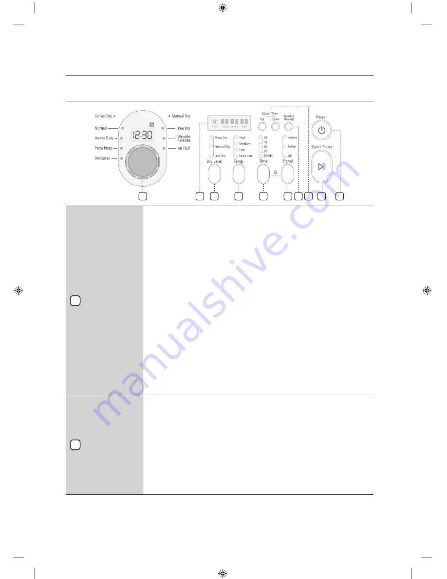 Samsung DV209 SERIES User Manual Download Page 20